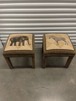 Unique Animal Print Chairs/Stools