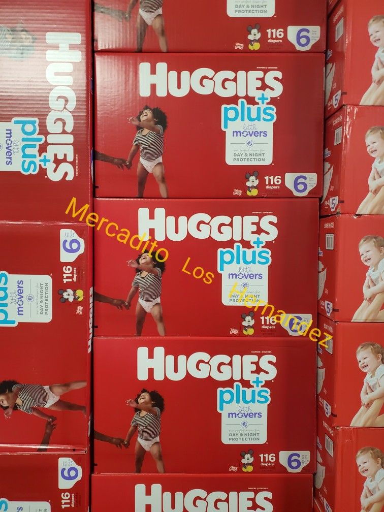 Huggies Size 6 Little Movers 126 Pañales Diapers❗️Nuevos Firm Price