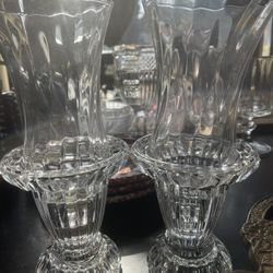 Set Of 2 Glass Candle  Holders