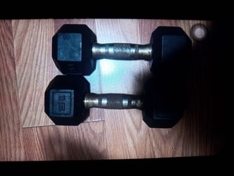 15lbs dumbbell pair