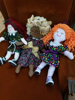 Handmade Dolls And Bunnies.