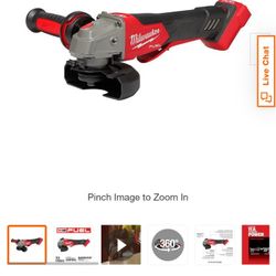 Milwaukee M18 Fuel Angel Grinder Rapid Stop