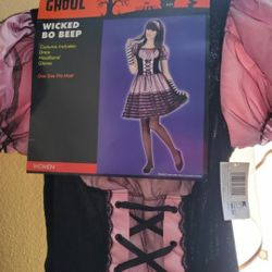 Women's Halloween Costume-WICKED BO BEEP-New