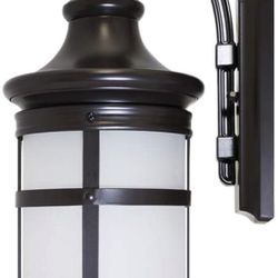 Euri Lighting EOL-WL17BRZ-1030e, Outdoor Patio Integrated LED Wall Lantern, Oil Rubbed Bronze, 12.5 Watts, 1200 Lumens, 3000K Soft White, Energy Star
