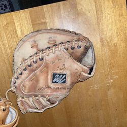 Lot Of Baseball Gear, Umpire/Catchers Gear And Mits, Gloves, Etc.