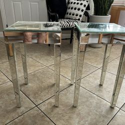 Glass Mirror Tables