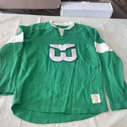 Authentic Reebok Hartford Whalers Retro Sport Sweater 2011 Clean Vintage Green