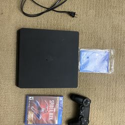 PS4 Slim With Spider-Man 
