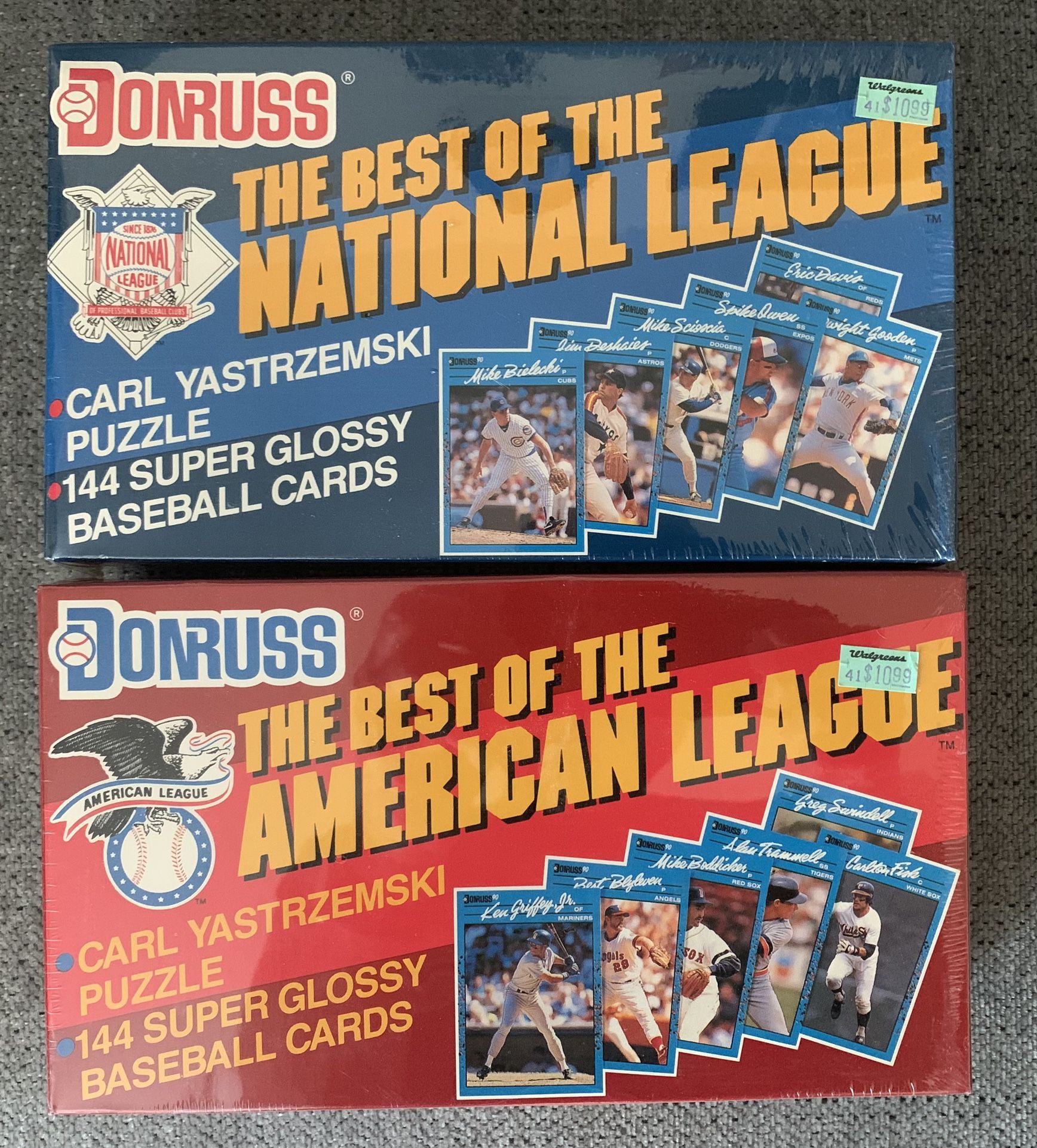 Donruss, The Best Of The American and National League Cards Set.