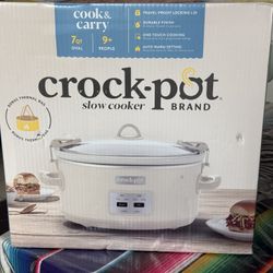 New & Sealed Digital White Crock Pot