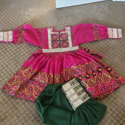Pink Afghani Dress