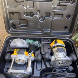 Dewalt DW618 router kit with case