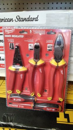 Milwaukee 1000V Insulated 5-Piece Hand Tool Set