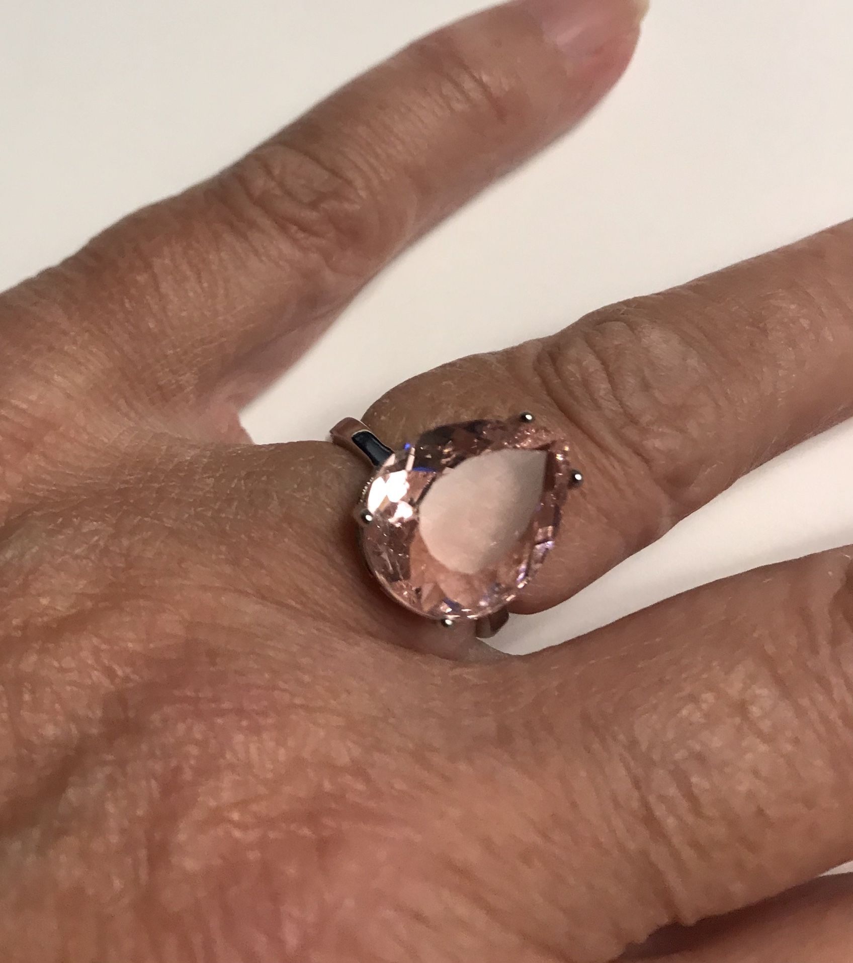 Kunzite 925 Sterling Silver Ring 