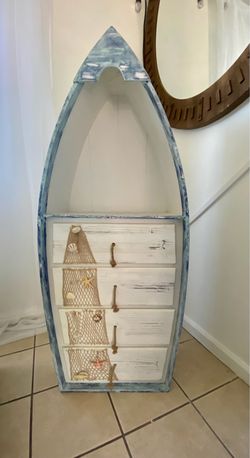Boat Shelf w 4Drawers and Shelf