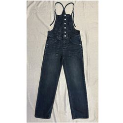 Anthropologie Pilcro Women’s Denim Overall Jumpsuit Black Size 26