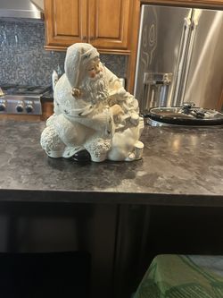 Santa clause cookie jar