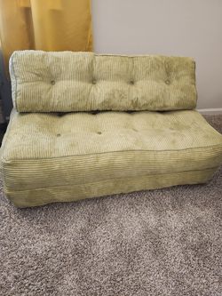 MAXYOYO Folding Sofa Bed, Light green, 51 inches wide