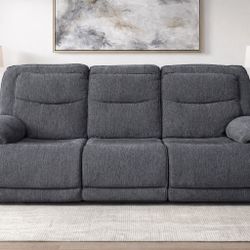 Power Recliner Sofa With USB Ports