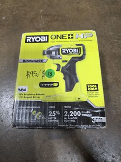 Ryobi Brushless 4-Mode 1/4" Impact Driver