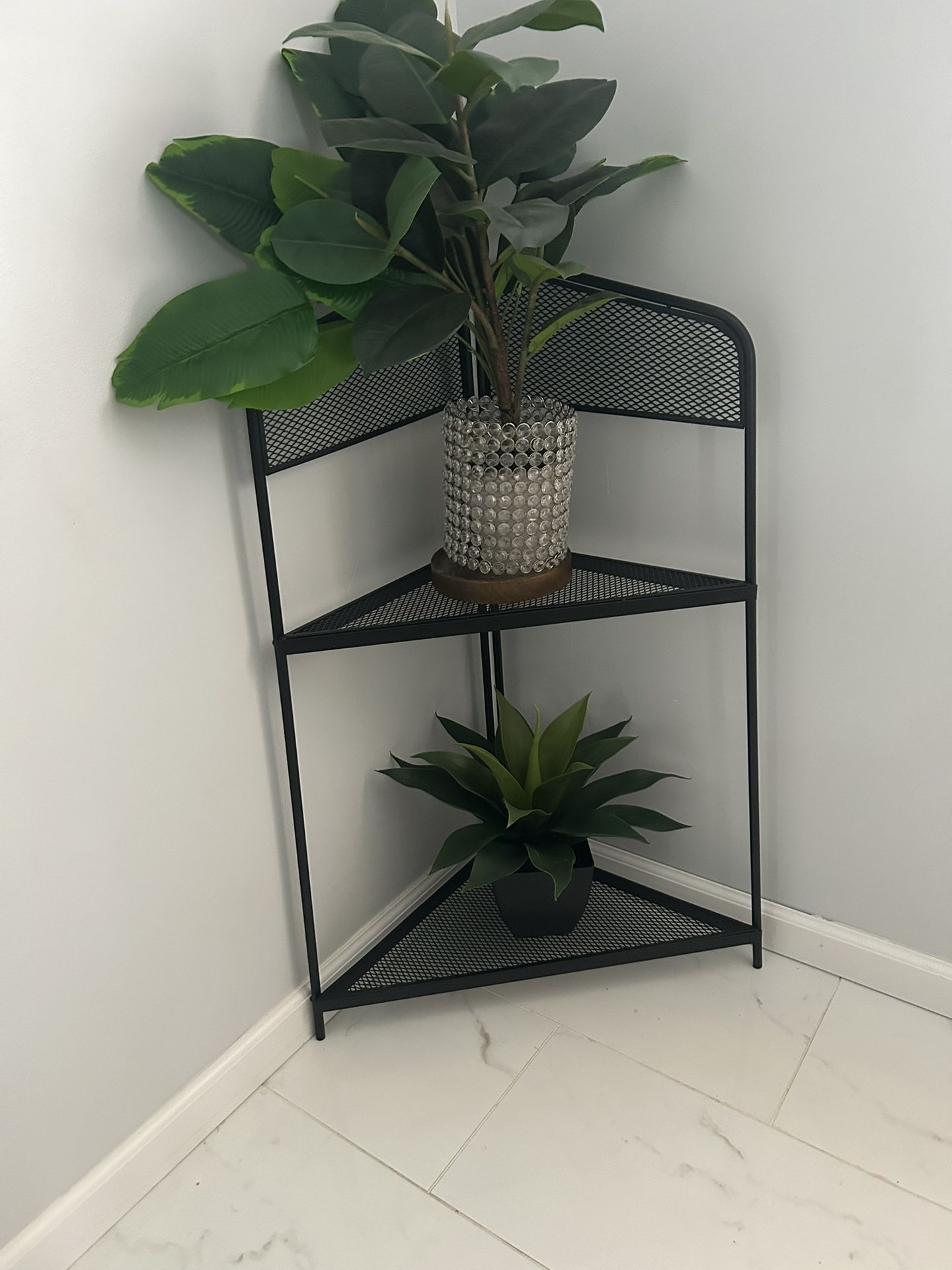 Metal Corner Plant Stand