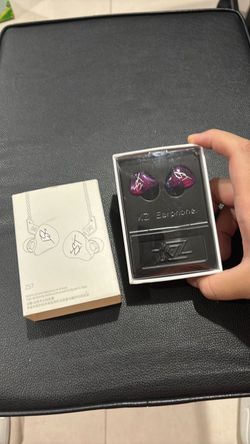 KZ ZST Hybrid In-Ear Monitors IEM Earphones Wired Earbuds Purple Cased