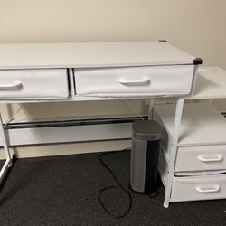 AODK 53” Reversible Computer Desk w/ Power Outlets