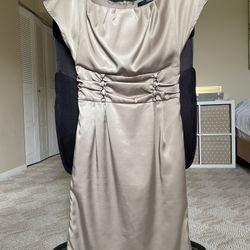 European brand Reserved dress gold color with  lining, size 34. Excellent condition. 