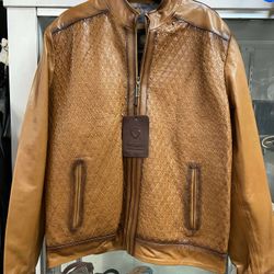 Nuevas chamarras de Piel original trenzada a mano