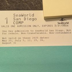 Seaworld Ticket