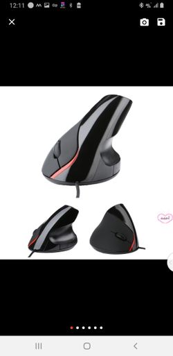 5D Wired Optical Gaming Mouse With USB Por- table 1200DPI 2.4GH Ergonomic Upright Vertical Mouse For PC Desktop Laptop Computer