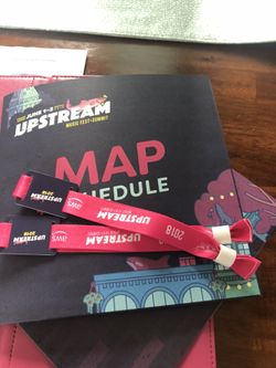 2 upstream music festival passes for Sunday