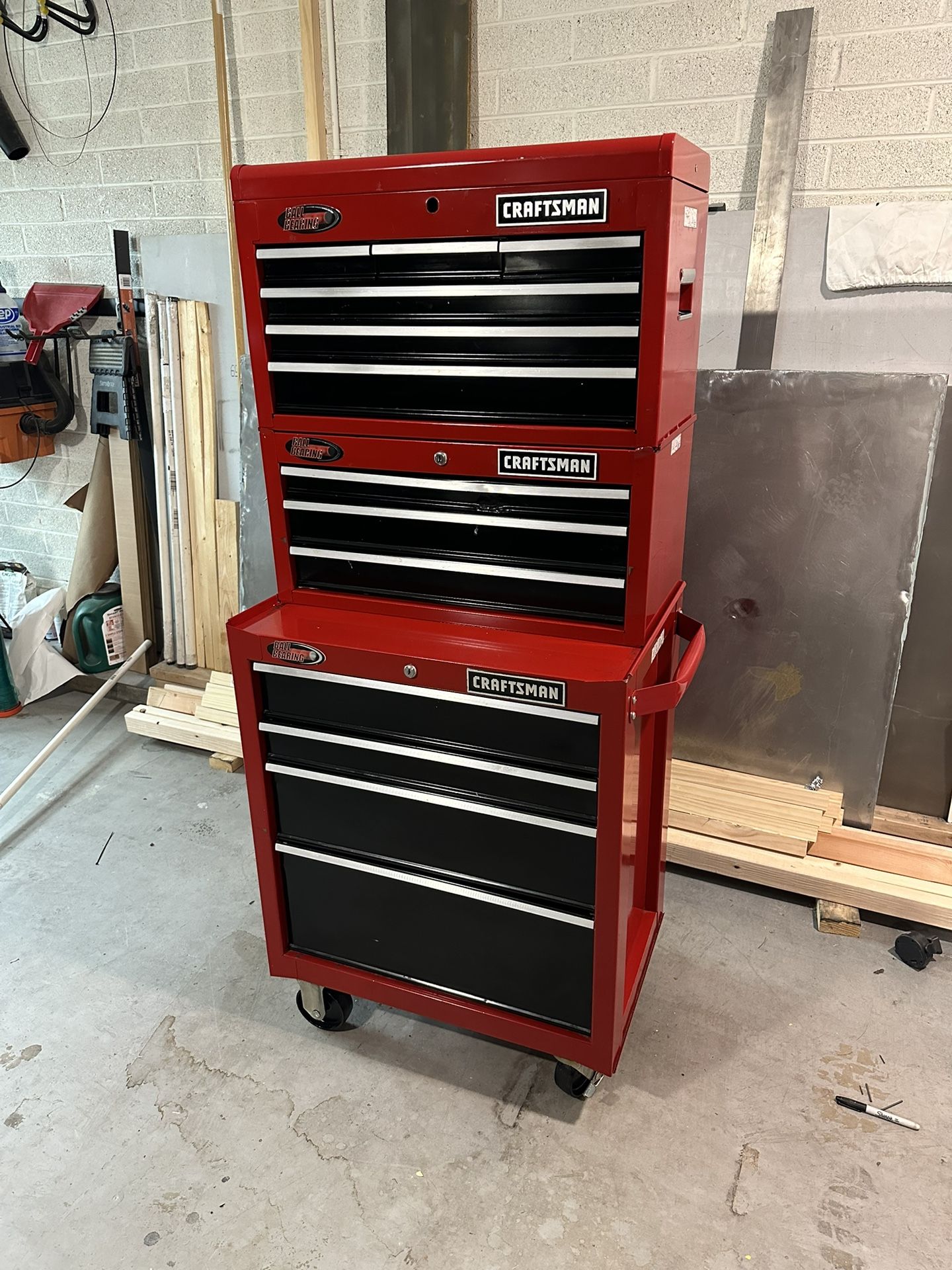 Craftsman 3 Piece 13 Drawer Tool Chest