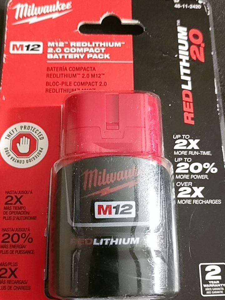 Milwaukee Battery 2.0 M-12