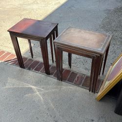 Antique Stacking Tables