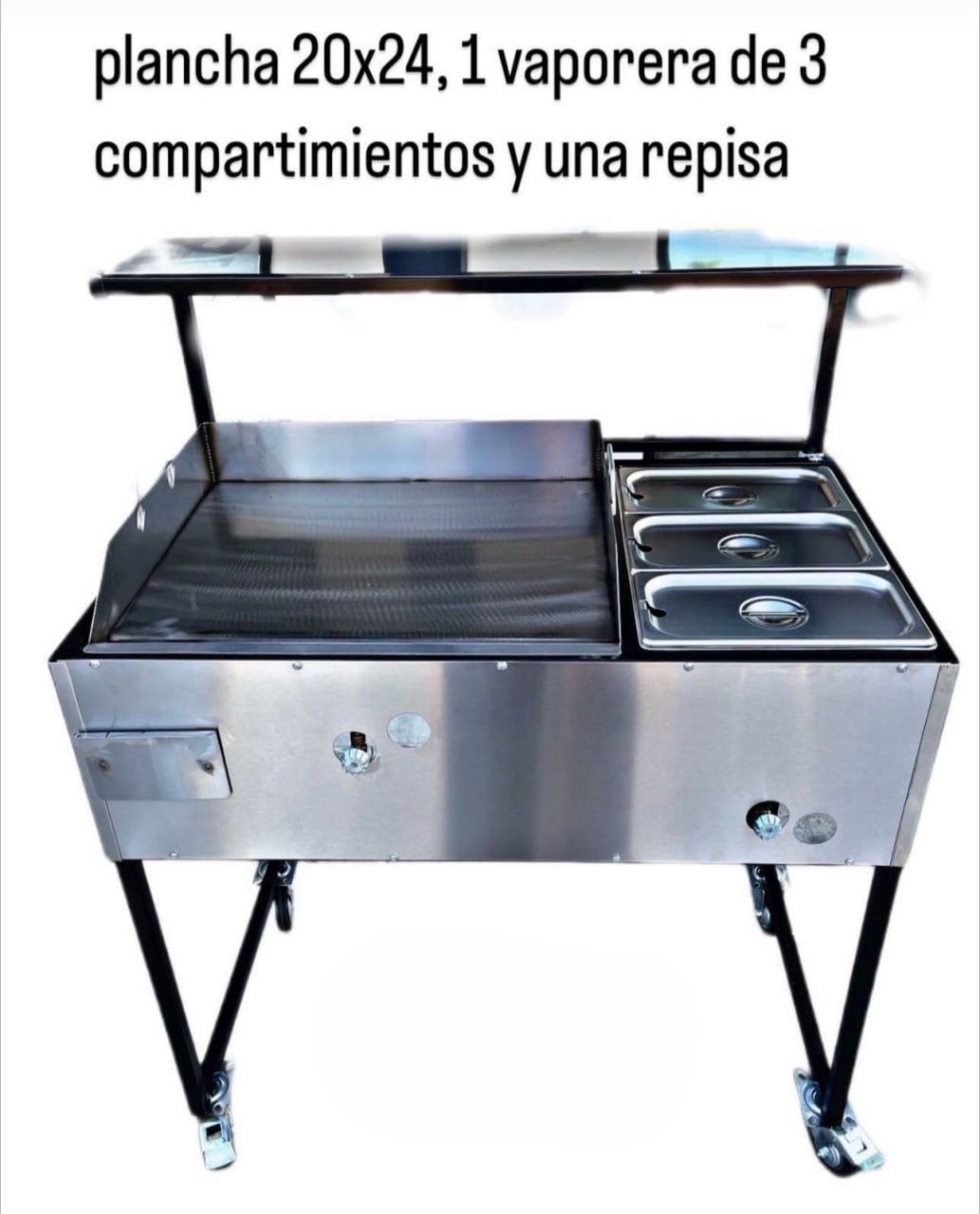 24x20 Inch Flat Grill 3 Treys & Over Head 