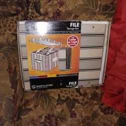 New Snap File Storage Box $8