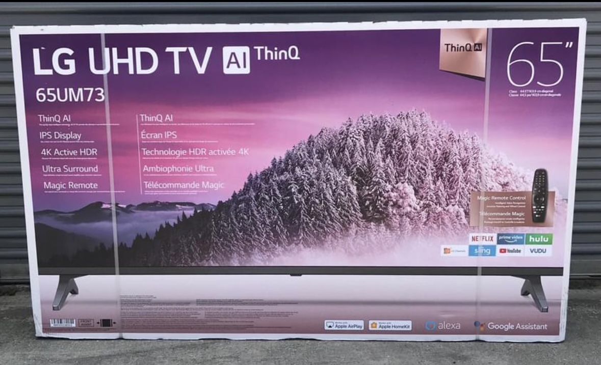 LG 65” Smart Tv Open Box