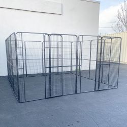 New $290 Heavy Duty 10x10x5ft Tall Pet Playpen 16-Panel Dog Crate Kennel Exercise Cage Fence 