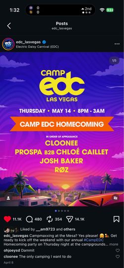 Camp EDC ticket
