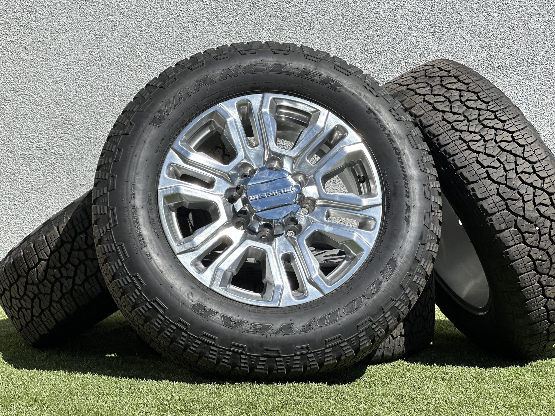 2025 NEW 20” Gmc Sierra Denali wheels 2500 Original Rims A/T tires 3500 4x4 8x180mm Chevy Silverado 8 lug