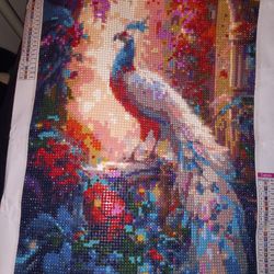 Peacock Diamond Painting Finished