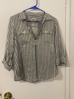 Designer Anne Klein Women’s Blouse Sz Small 