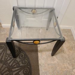 Glass End Table