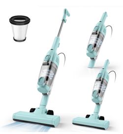 Vazone R6X Corded Stick Vacuum Cleaners for Home, 20Kpa Powerful Suction Stick Vacuum with 16Ft Cord, 2 in 1 Lightweight Vacuum Cleaner for Hardwood F