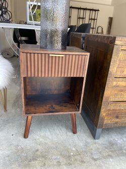 WOODEN DRESSER W/ POWER CORD