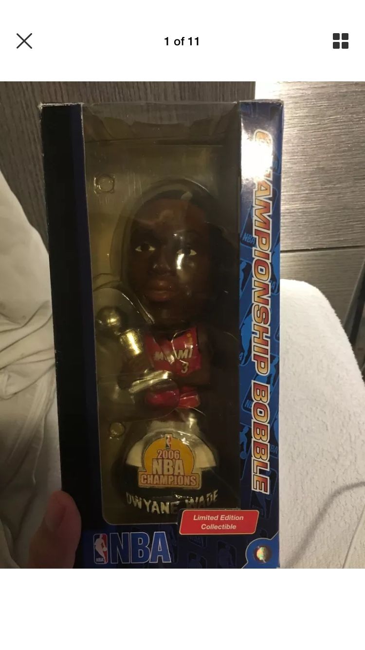 Brand New DWYANE WADE Miami Heat NBA Bobble Head Bobblehead 2006 NBA Champions