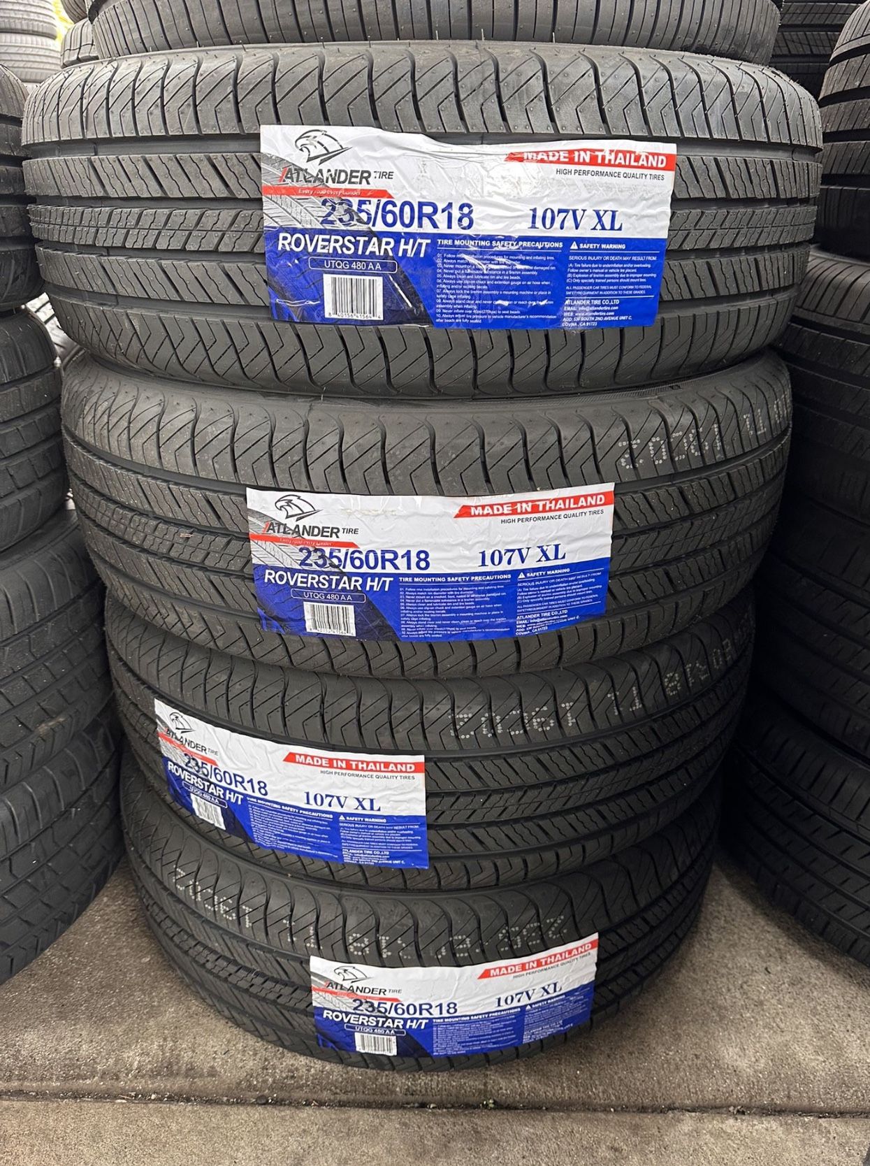 235/60/18 Atlander Set Of 4 New Tires Installed And Balanced for Sale ...