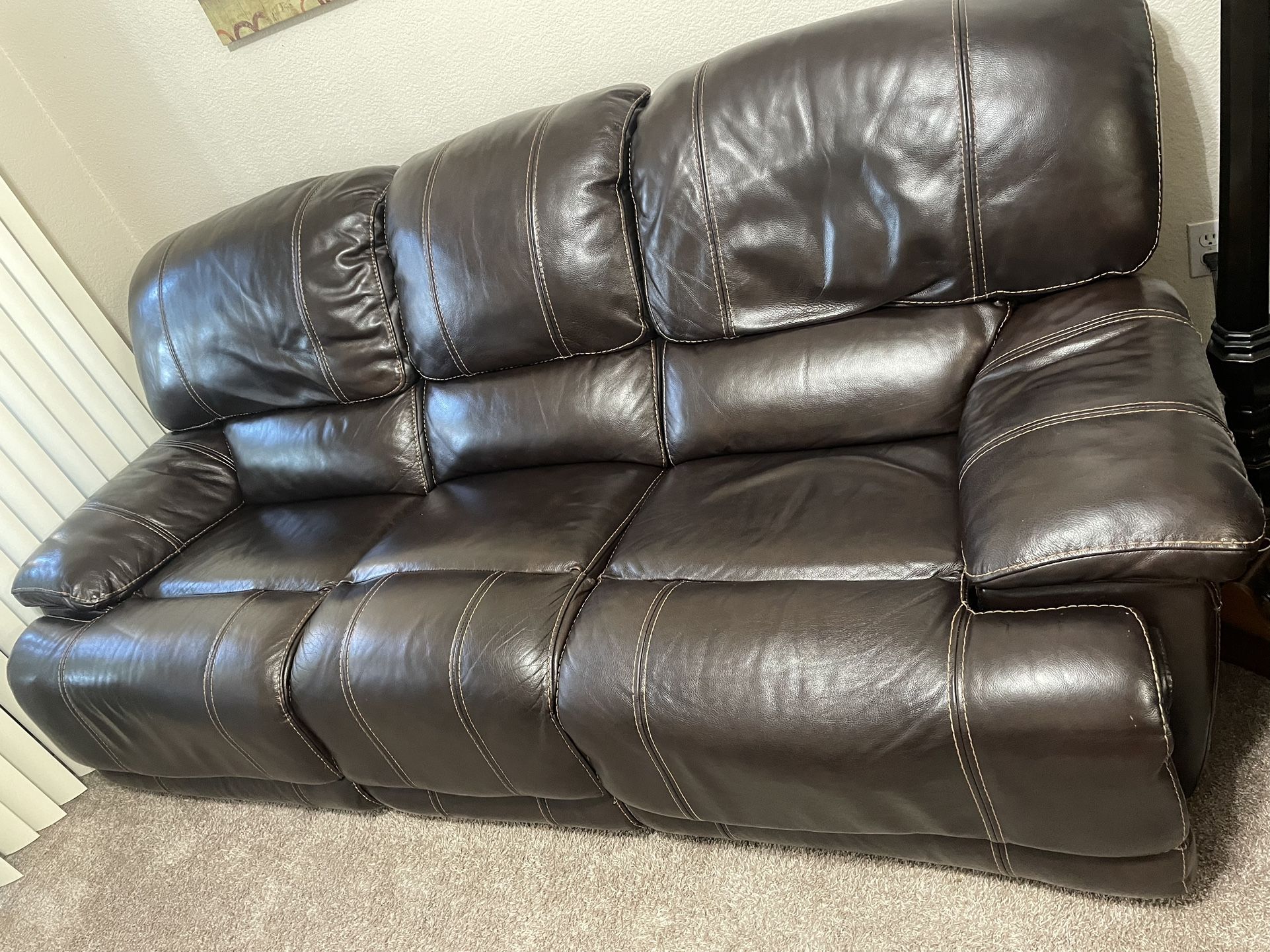 Power Reclining Sofa and Loveseat And Single Recliner
