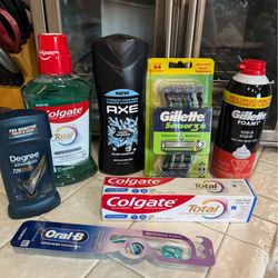 Hygiene Items Gillette Degree Axe Colgate  Bundle A - ALL NEW